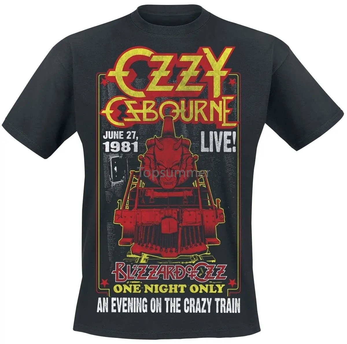 

On Evening On The Crozy Troin Ozzy Osbourne T-Shirt