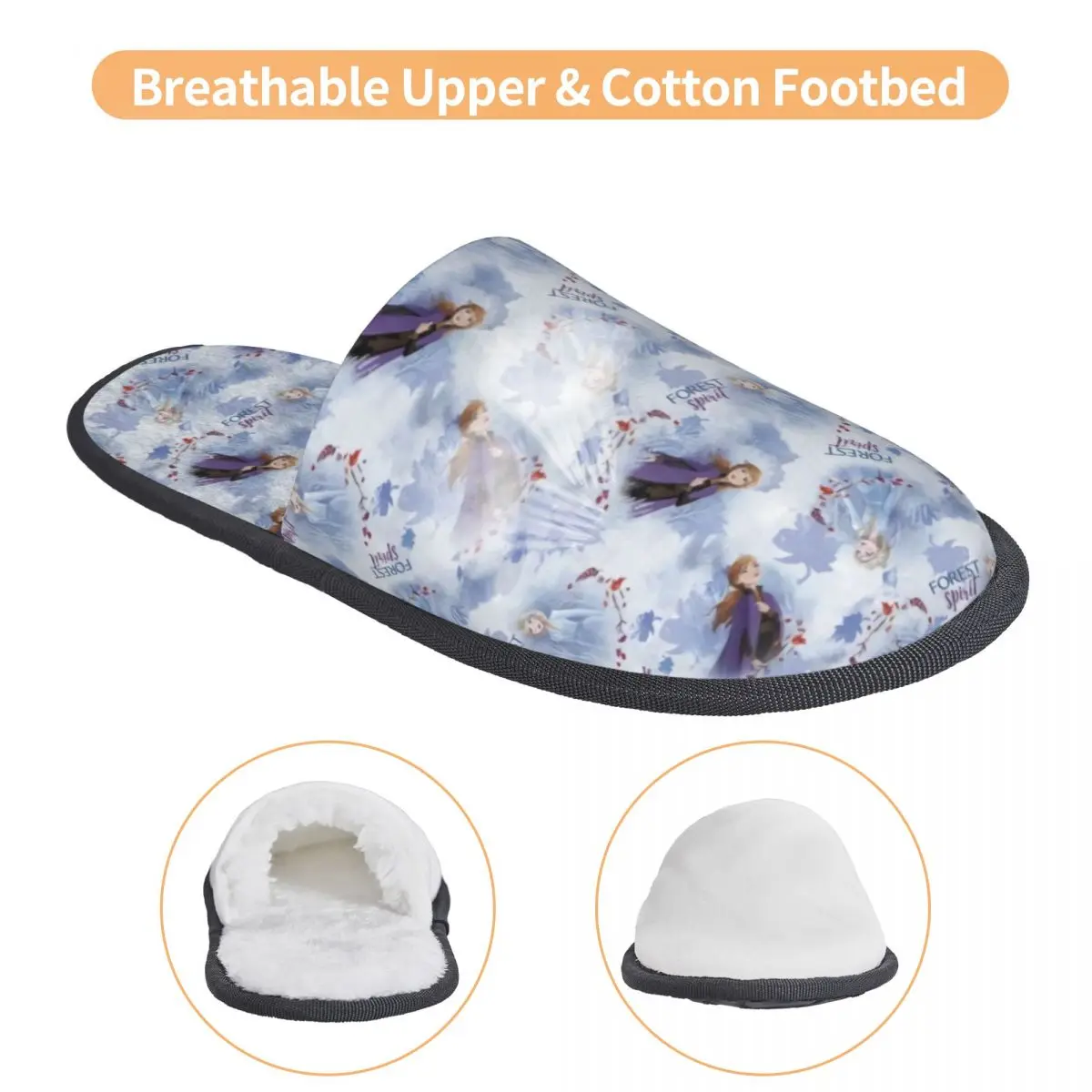 Тапочки Холодное сердце на заказ для спальни женские домашние тапочки с аниме