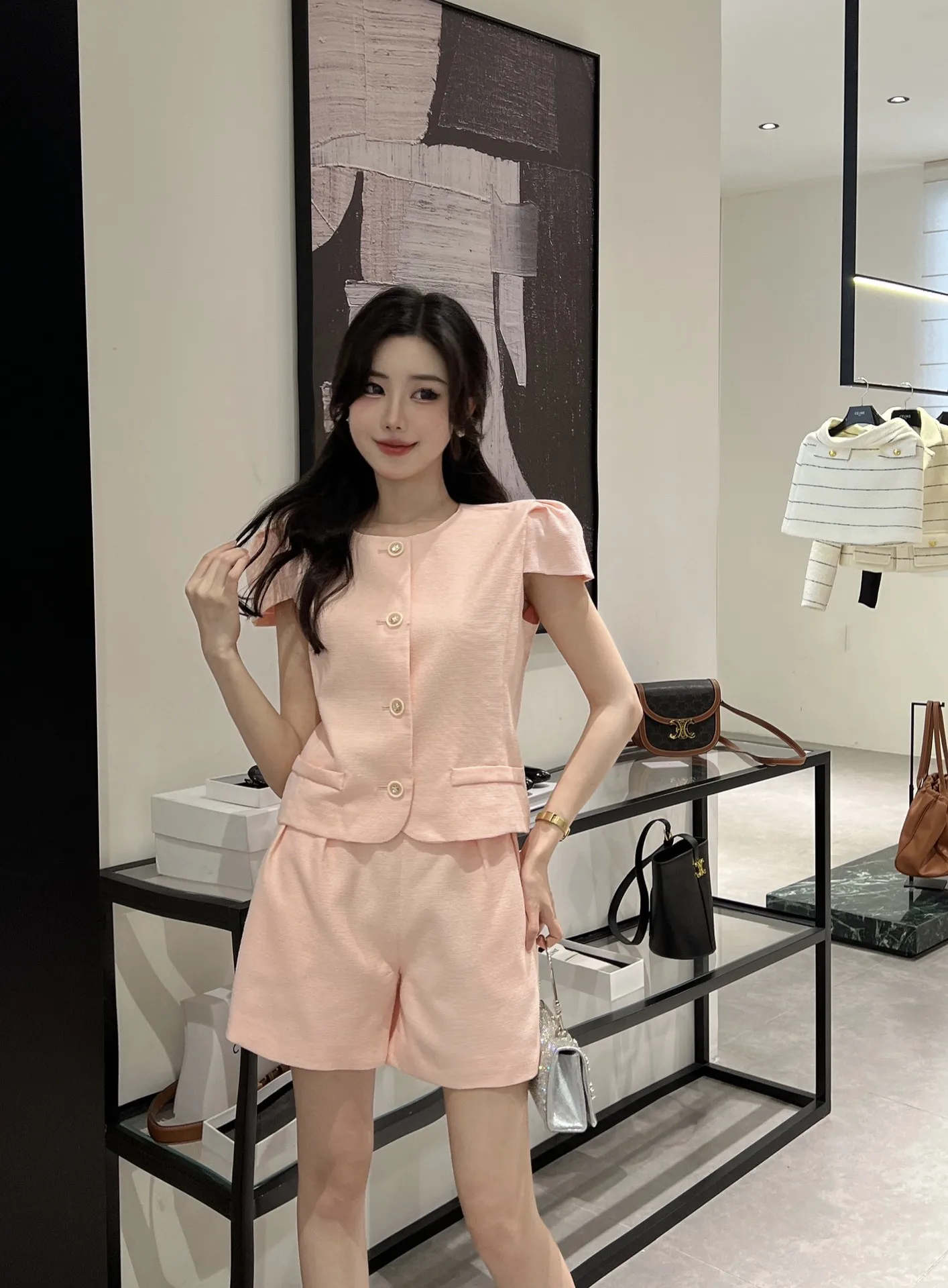 

2023 spring and summer women's clothing fashion new Short suit 0526