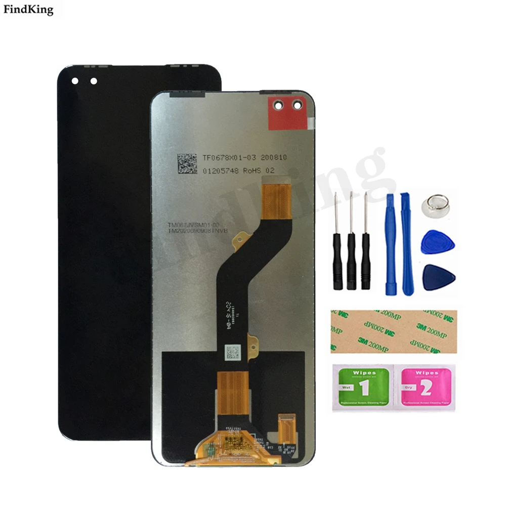

6.8 inch 100% Tested LCD Display For Tecno Camon 16 Pro CE8 LCD Display Touch Screen Digitizer Assembly Replacement