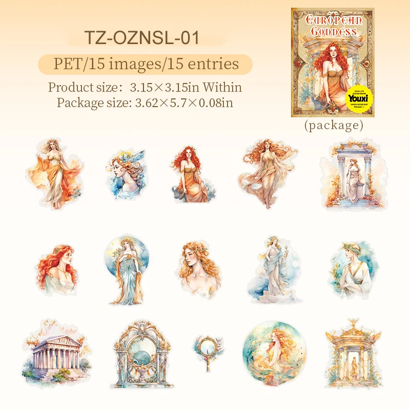 

Набор стикеров JIANWU Европейские богини