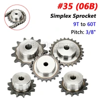 1pcs pitch 38%ef%bc%889 525mm%ef%bc%89 simplex chain sprockets 9 tooth to 24 tooth bore 81012141618mm wheels for 35 06b roller chain