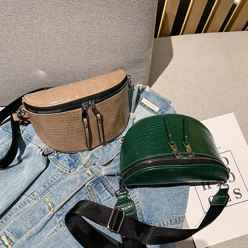 Luxury Designer Saddle Women's Chest Bag High Quality Crossbody Bags Fashion Female Chain Handbag Hobos Bag Banana Belt Purse