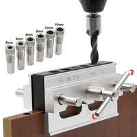 metric and inch woodworking punch locator drill guide fixture drill locator woodworking oblique hole punching locator diy tool