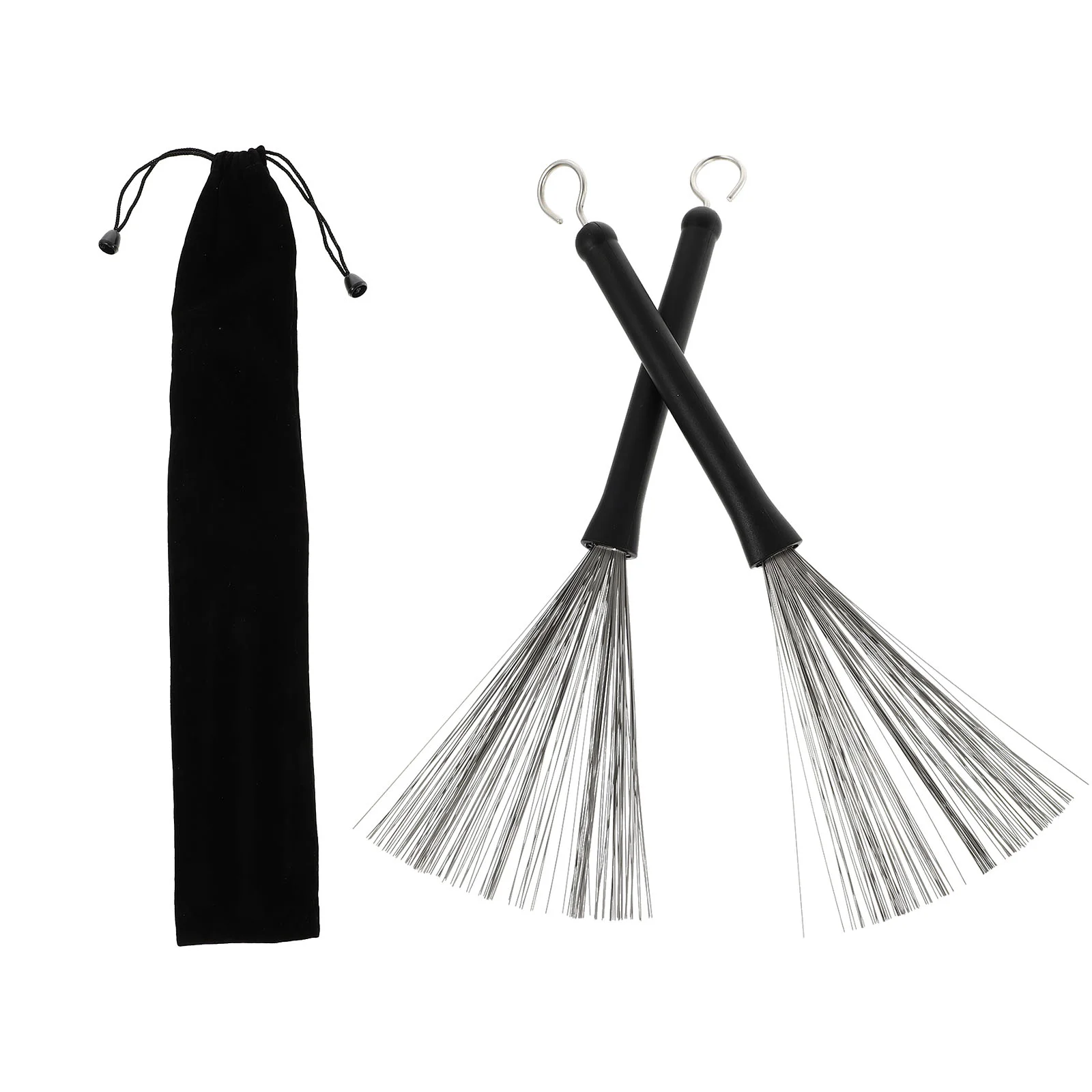 

1 Set of Steel Wire Drum Brushes Drum Cleaning Supplies Drum Cleaner with Bag