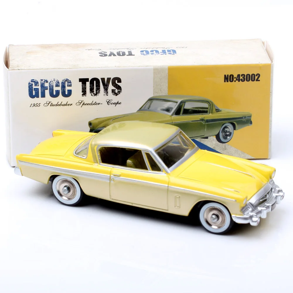 1/43 весы в стиле ретро, маленький GFCC 1955, модель автомобиля под давлением студийного печенья Speedster Coupe, Игрушечная модель, Детские миниатюры 43002