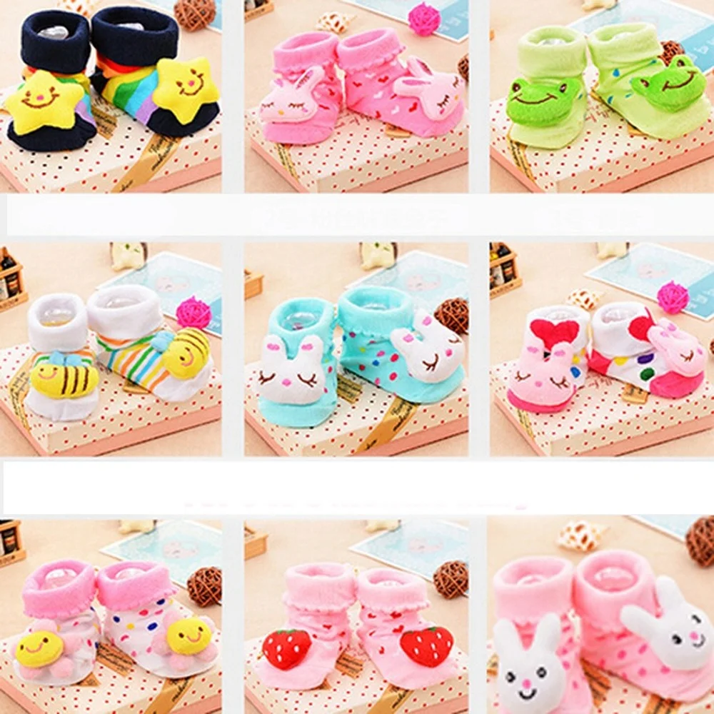 Newborn Baby Socks Cartoon Animal Girls Socks Cotton Toddler Socks Kids Floor Socks Winter Socks Children Clothes Accessories