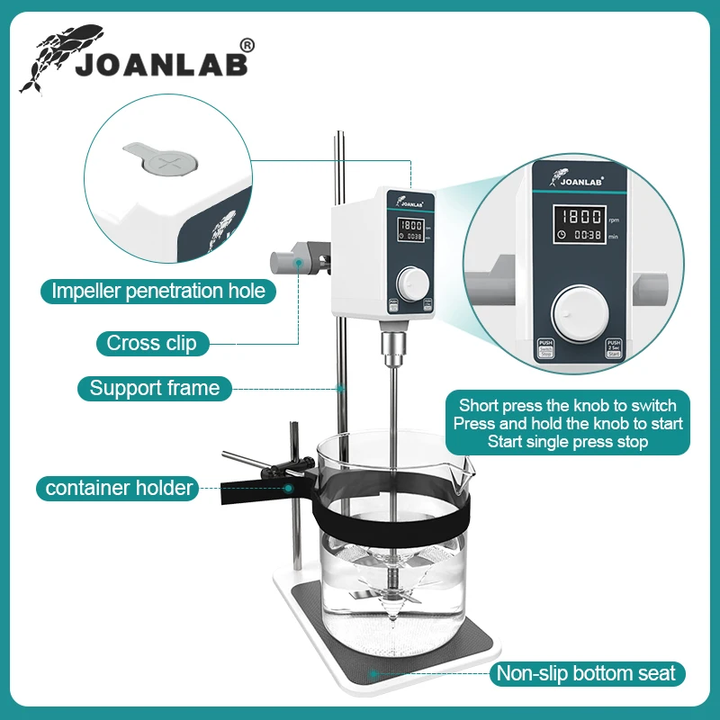 Cena JOANLAB Mieszalnik Cieczy Laboratorium Mieszadło Elektryczne Cyfrowy Wyświetlacz Mieszadło Napowietrzne Regulowana Wysokość Sprzęt Laboratoryjny 20L 2000 Obr./min 110V 220V Tanie JOANLAB Mieszalnik Cieczy Laboratorium Mieszadło Elektryczne Cyfrowy Wyświetlacz Mieszadło Napowietrzne Regulowana Wysokość Sprzęt Laboratoryjny 20L 2000 Obr./min 110V 220V