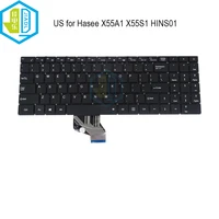 laptop backlit keyboard english for hasee kingbook x55a1 x55s1 hins02 hins01 xk hs127 mb3301006 backlight keyboards us enter new
