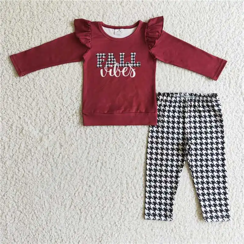 

GLP0256 Girls Outfit Long Sleeve And Long Pants Cartoon Print