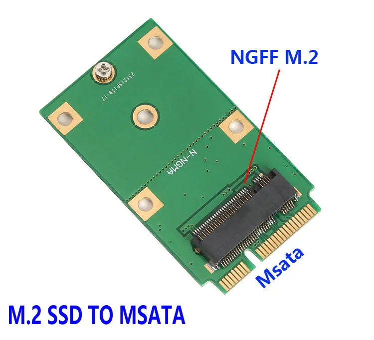 

M.2 NGFF SSD to mSATA SSD Adapter Card SSD Converter Support 2230 2242 SSD