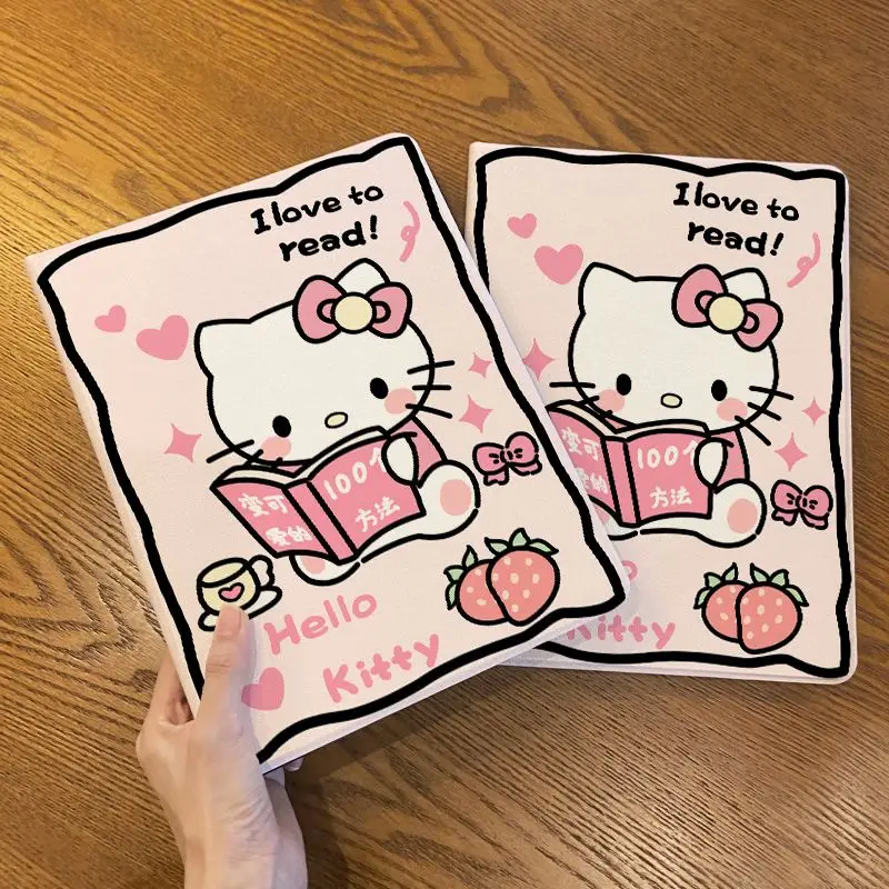 

Защитный чехол для Ipad Hello Kitty Melody Kuromi со слотом для ручки аниме мультфильм Sanrio Ipad2022Pro противоударный защитный чехол для Ipad