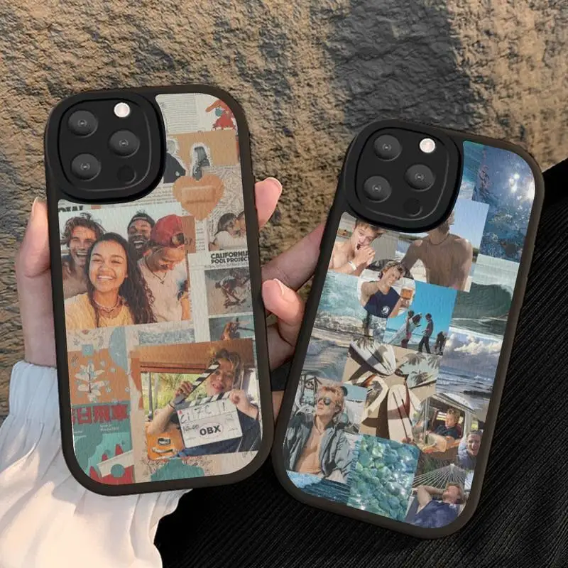 

Outer-Banks-s Livin'the Pogue Life Phone Case Hard Leather For iPhone 14 13 12 Mini 11 14 Pro Max Xs X Xr 7 8 Plus