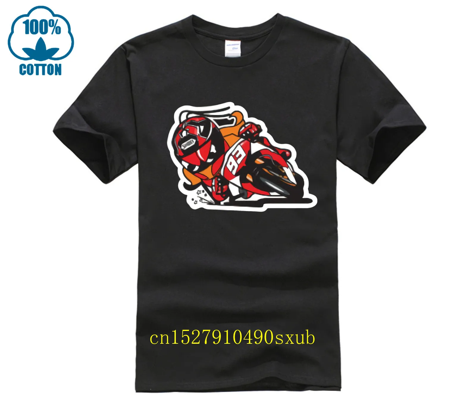 Фото Marquez Riders Streetwear Motorcycle Bike Racing Sports Mens Tee T shirt №1