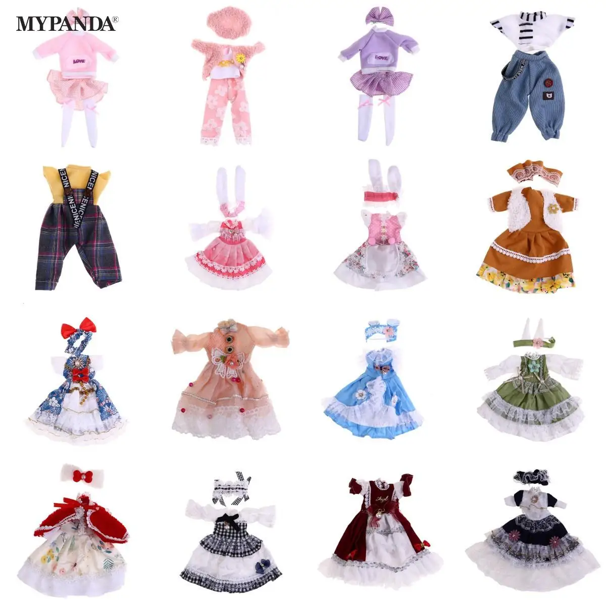 

Модная Одежда для куклы 1/6 BJD 30 см, куклы с толстым телом, платье принцессы, аксессуары для кукольного домика, наряд для куклы, подарок, одежда ...