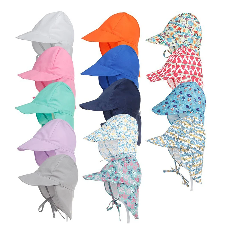 

Детская летняя шапка для пляжа, детская Солнцезащитная шапка для путешествий, милая быстросохнущая детская шапка, регулируемая шапка для маленьких девочек, Панама