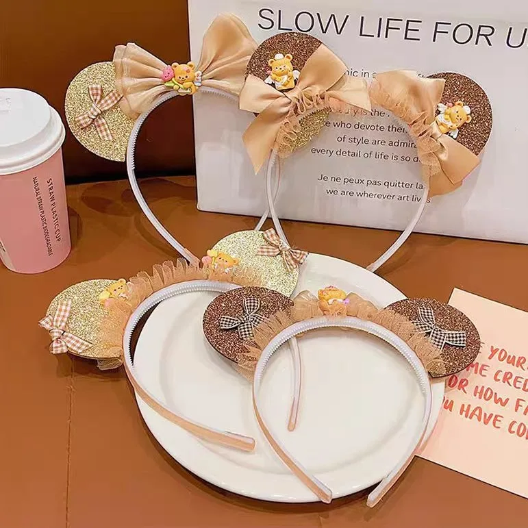 Детские аксессуары для волос милый масляный медведь кофейный цвет парик косы