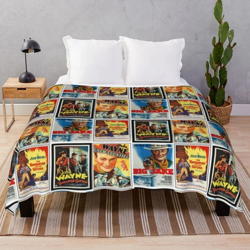 

John Wayne Classic Movies Thick blankets Fce Autumn/Winter Warm Throw Blanket for Bedding Sofa Camp Cinema