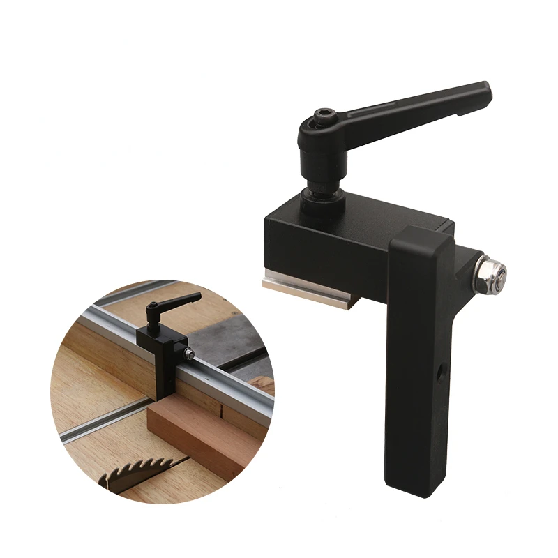 

Aluminum T-Track Sliding Limiter Woodworking Router Table Slot Stopper Saw Table Fence Cutting Limiting Block