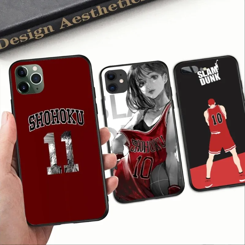 

Крутой чехол Slam Dunk для телефона iPhone 14 13 12 11 XS X 8 7 6 Plus Mini Pro Max SE 2022, черный мягкий чехол, чехол