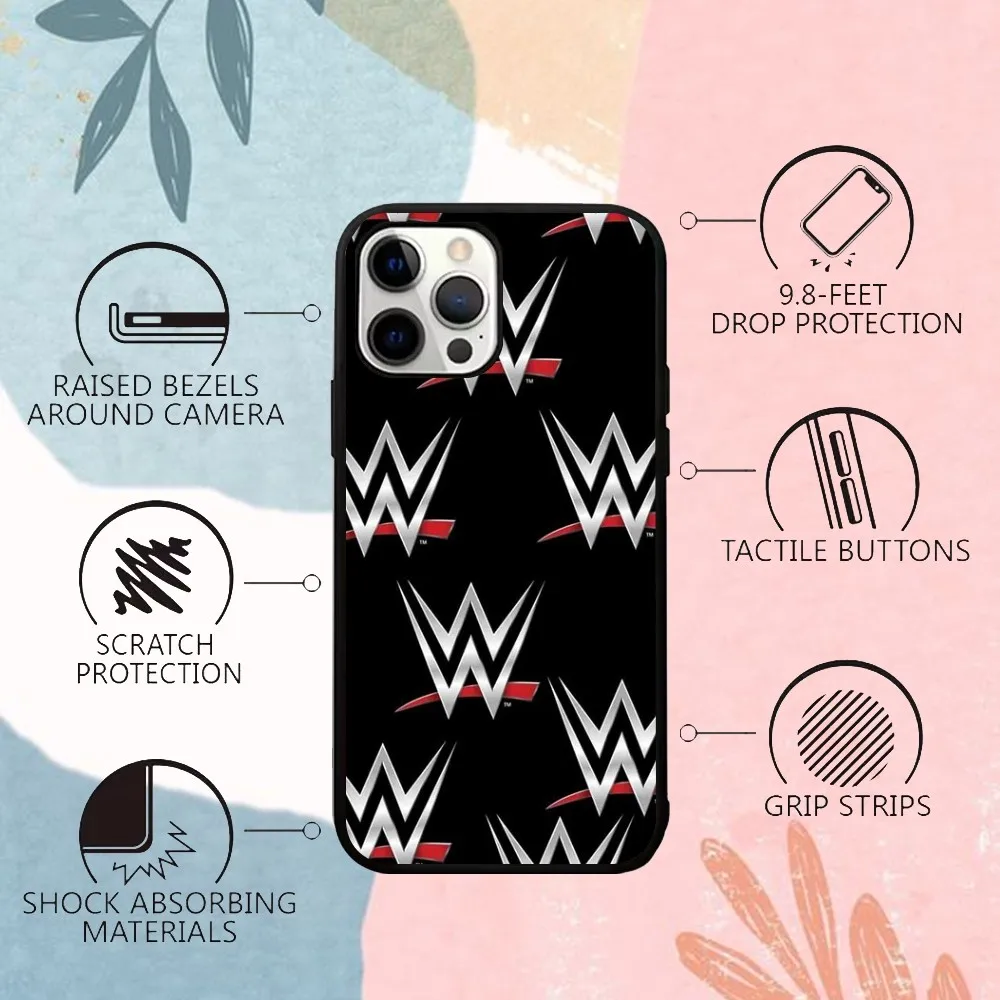 Чехол WWE S-Shield для телефона IPhone 15 14 13 Pro Max 11 12 Mini Alex зеркальный чехол беспроводной