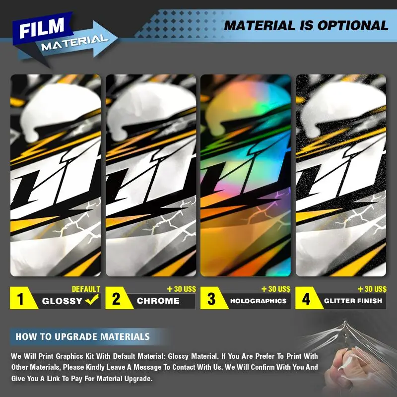 Фото DSMTECH Custom Team мотоциклетные графические наклейки, наборы наклеек для KTM EXC EXC-F XCW 2024 2025 2026 SX SXF 2023 2024 2025 007 №5