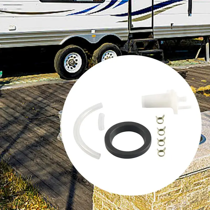 Комплект уплотнений шарового клапана для отходов сменный комплект унитаза Rv