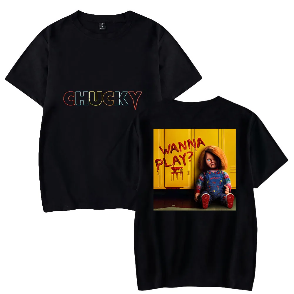 

CHUCKY wonderbeasts summer letter pattern printing T-shirts short-sleeved loose casual all-match T-shirts