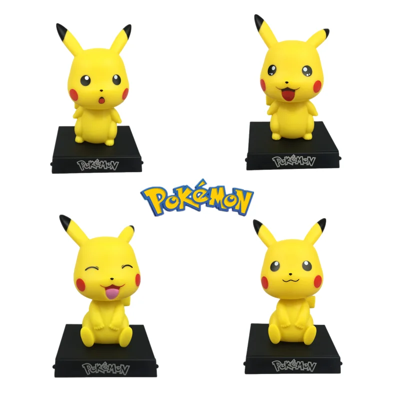 

Покемон качу автомобиль встряхивающая голова кукла комната украшения детские игрушки подарок на день рождения праздник Рождество kawaii