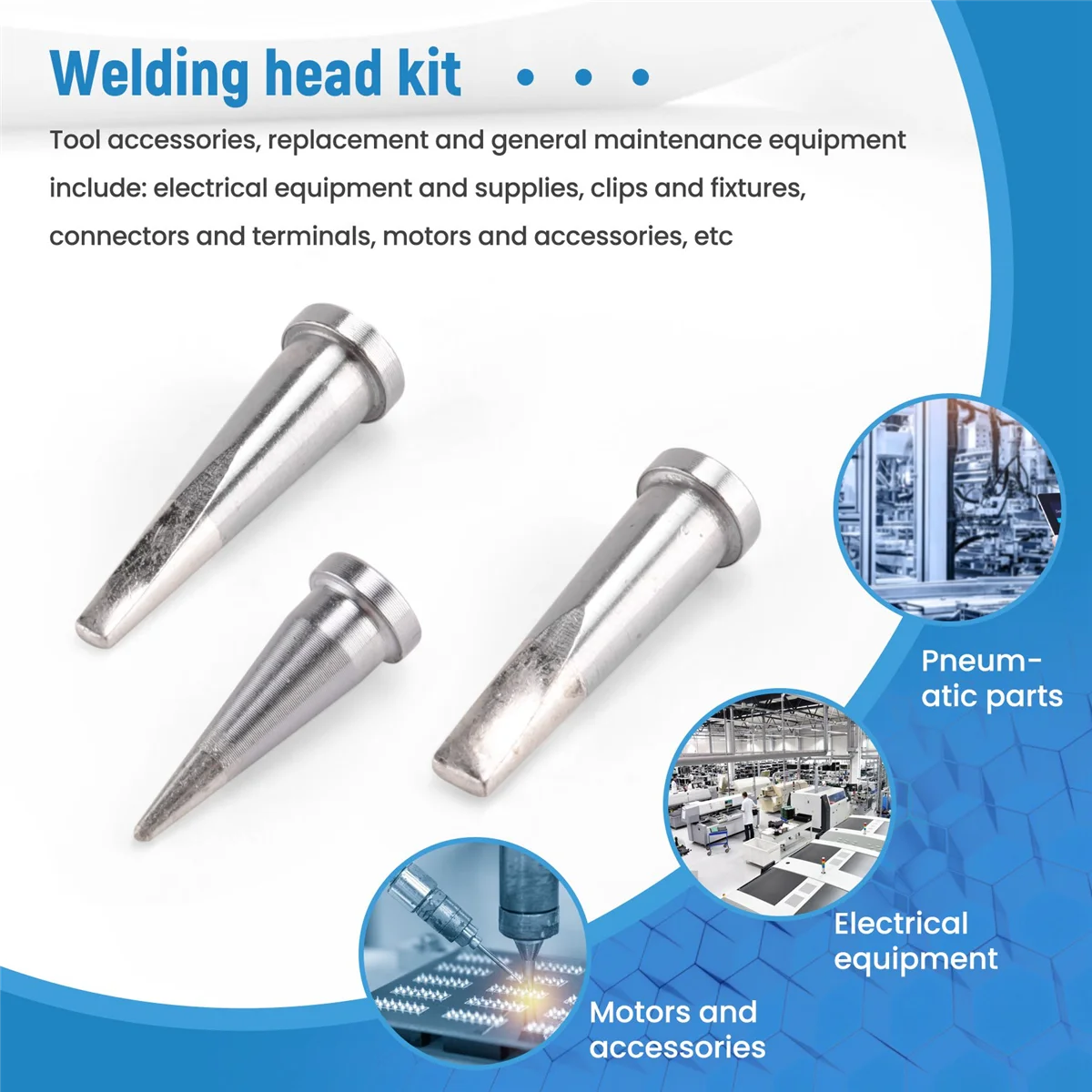 Набор прочных паяльных жал 10 шт. для паяльной станции Weller WSD81 WD1000 WSP80 WP80 LT