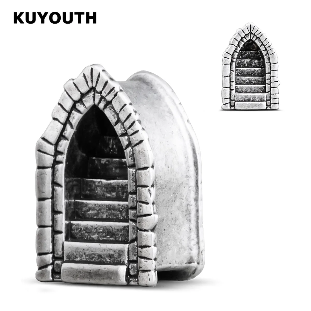 Фото KUYOUTH Готический Ретро Дверной Ступень Расширители Ступеньки Ушные Туннели Пластырь Тюльпаны Коппер Ювелери Ювелирные Пинцет Ушной Пирсинг 1 пара. №1
