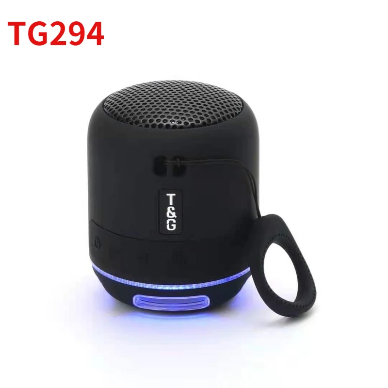 

TG294 Outdoor Portable Wireless Bluetooth Speaker Mini LED Light Small Steel Cannon Subwoofer Column Stereo Music Surround Sound