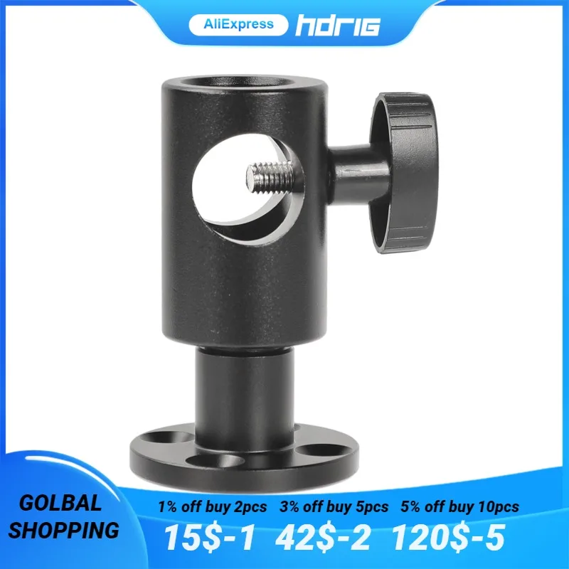 

HDRIG Light Stand Head With Circular Wall Mount Base With 4 pcs Philips Screw