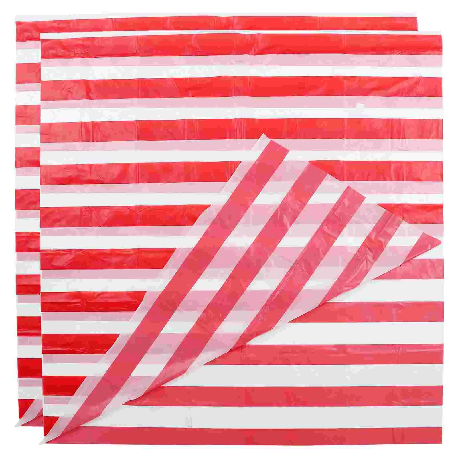 

2 Pcs Plastic Table Cloth Circus Tablecloth Party Cover Birthday Decorations Favors