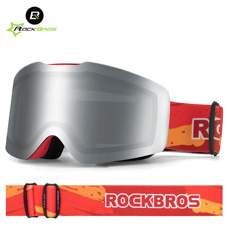 

Очки Лыжные Rockbros, ветрозащитные, противотуманные, двухслойные, UV400