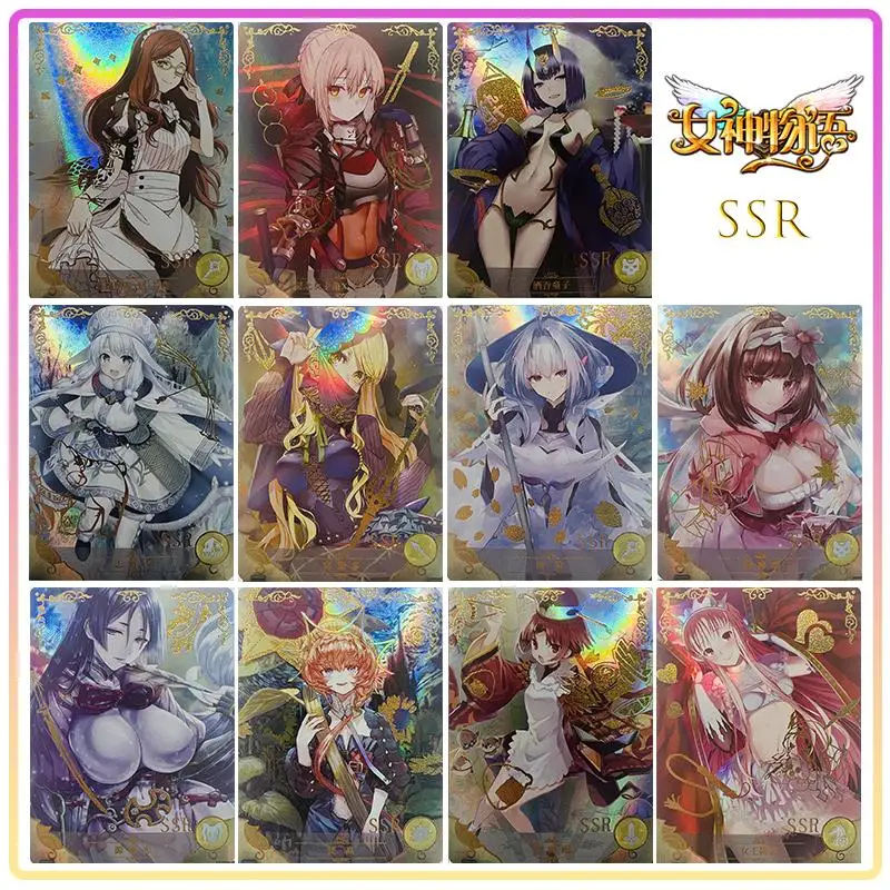 

Goddess Story Card Ssr-Card Anime Characters Hot Stamping Process Collectible Cards Children's Toys Christmas Birthday Gifts