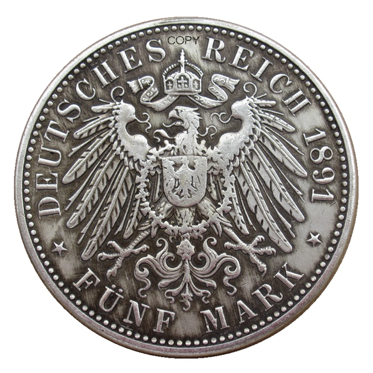 Посеребренная декоративная монета Германия 5 Марк 1891-1901 марк израилевич дворецкий учебник эндшпиля