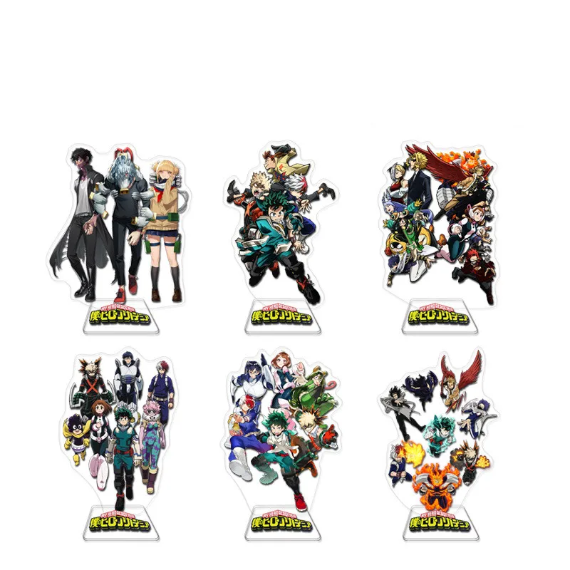 

My Hero Academia Acrylic Standing Anime Keychain Man Creative Lovely Key Chain High Quality Key Holder Student Model Llaveros