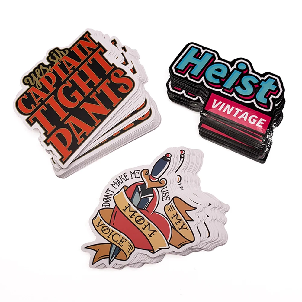 Пользовательская наклейка любой размер форма материал высечка Поцелуй вырезать