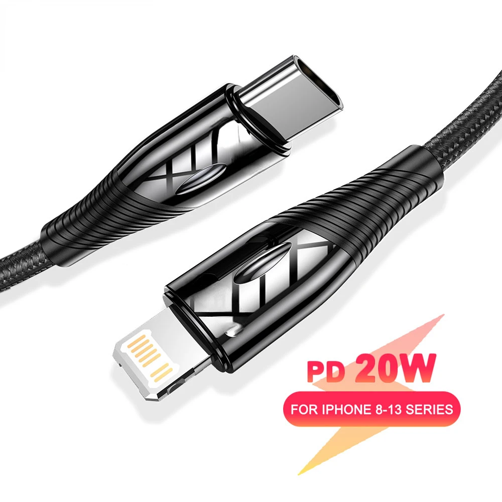 

2022New USB Type C PD20W Cable for iPhone SE 13 12 11 X Pro Max Fast Charging Charger USB C Cable for MacBook iPad Data Cord Wir