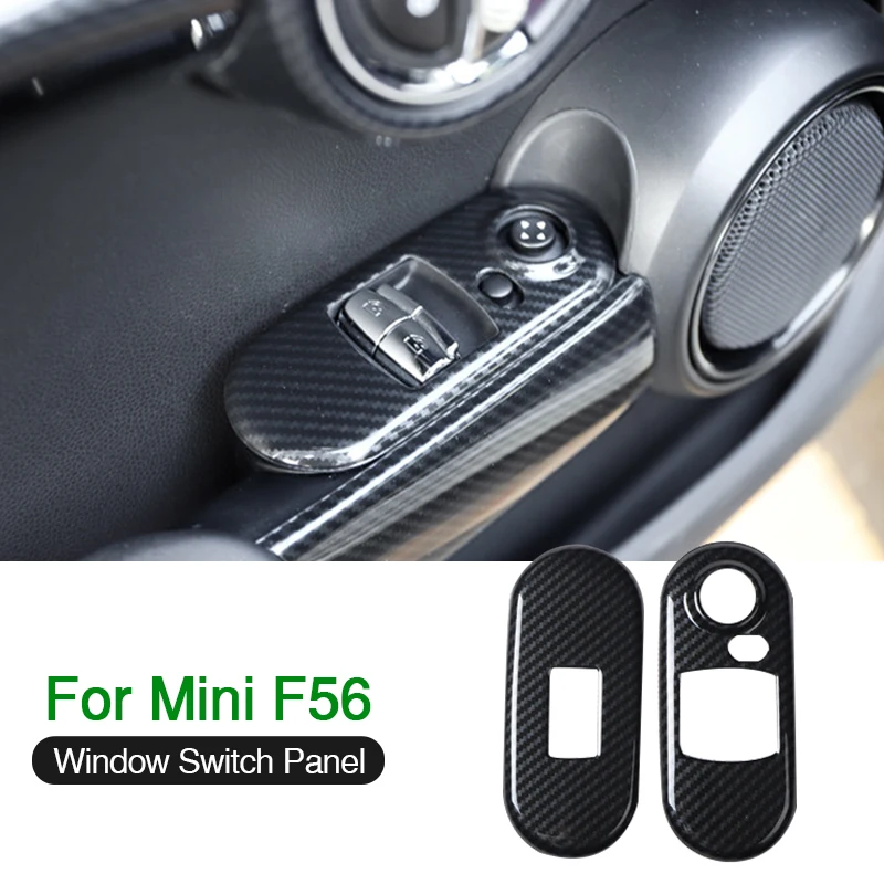 

Автомобильная панель переключателя окон подъема декоративная крышка наклейка для BMW MINI ONE Cooper S JCW F56 модификация интерьера автомобильные аксессуары