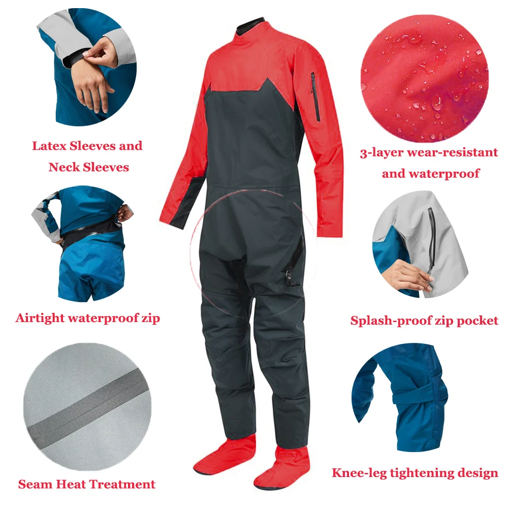 Трехслойная ткань для сухого костюма водонепроницаемая дышащая толстовка с