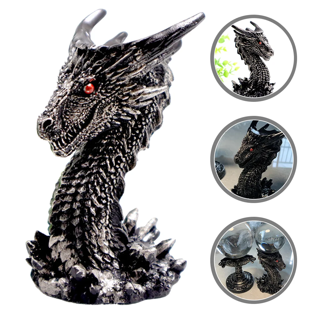 

Dragon Crystal Holder Base Stand Headsphere Sculpture Orb Egg Display Statue Decoration Figurine Fengshui Racks Gemstone