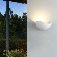 harcowg led wall light outdoor waterproof modern nordic style indoor wall lamps living room porch garden lamp 5w white black