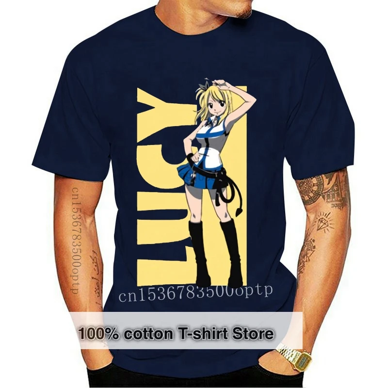 

Футболка с изображением Феи хвоста Люси юниора Бесплатная доставка Топы Harajuku модная классическая Уникальная футболка