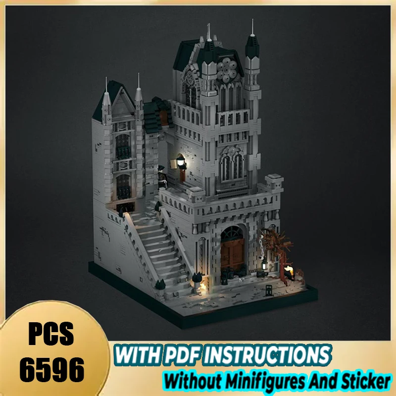 Фото Изысканный новый строительный блок MOC, улицы Yharnam, технические модули, кирпичи, модель, подарок, Рождественская игрушка, набор для сборки «сделай сам» №1
