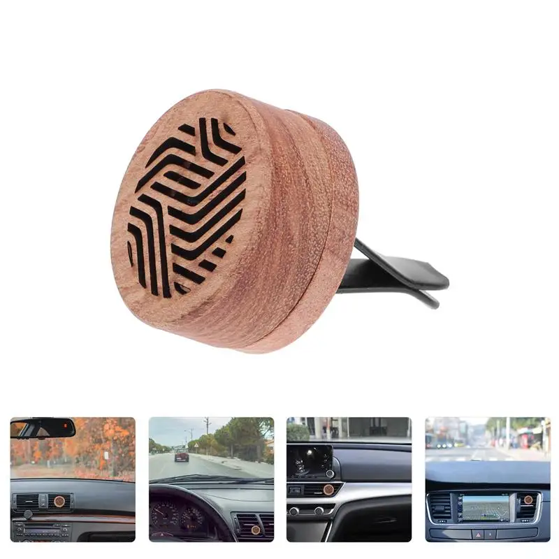 

1Pc Air Freshener Vent Clip Car Perfume Clips Wood Aromatherapy Vent Clips Vent Clip Car Decoration Car Air Vent Decors