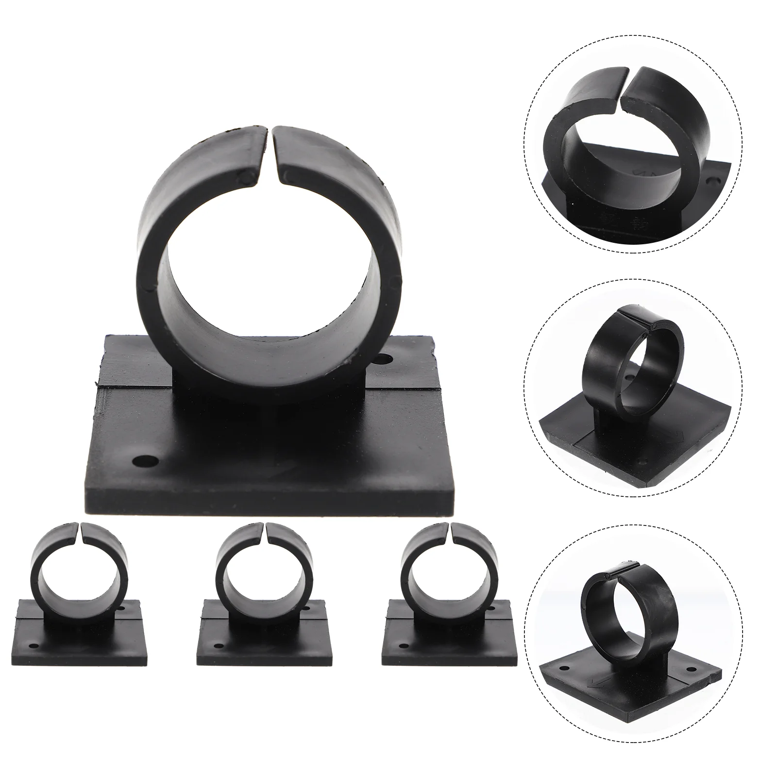 

12 Mic Logo Station Adhesive Mic Flag Station Logo Holder Clamp Adhesive