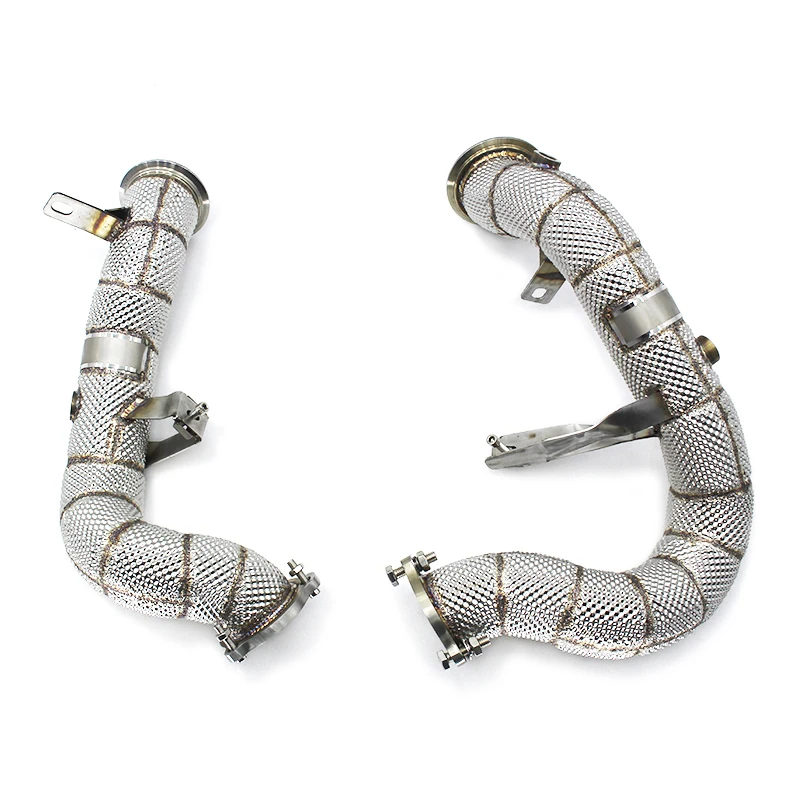 

Head Section High flow Pipes Exhaust Pipes branch downpipe Exhaust Pipe with catalyst for Porsche Macan S/Turbo 3.0T/3.6T