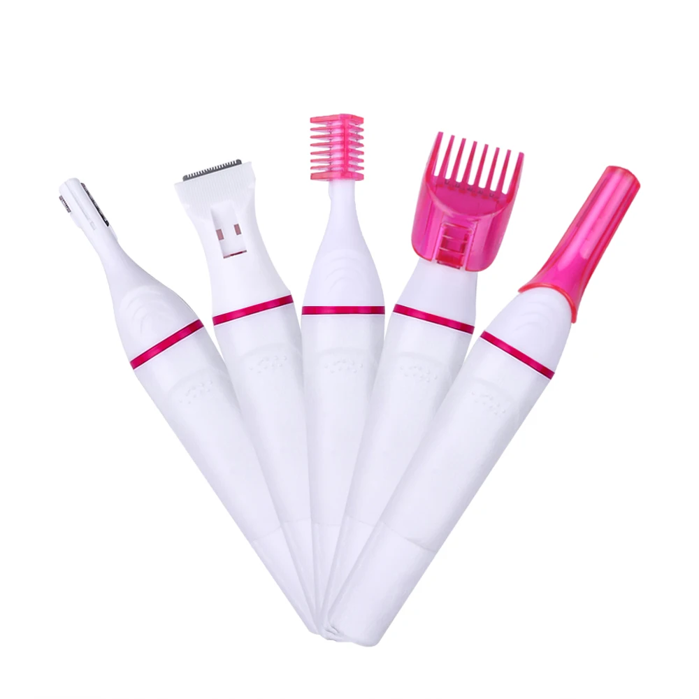 

5 In 1 Women Epilator Female Eyebrow Trimmer Lady Shaver for Hair Removal Shaving Machine Face Depilador Bikini Depilatory Elect